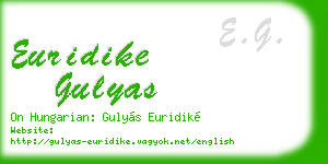 euridike gulyas business card