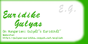 euridike gulyas business card